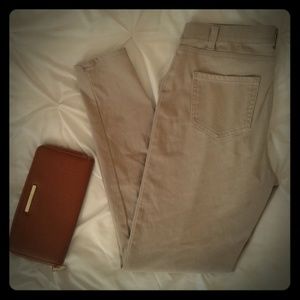 Khaki Pull On Jeggings, M 8-10, Pants, Crops